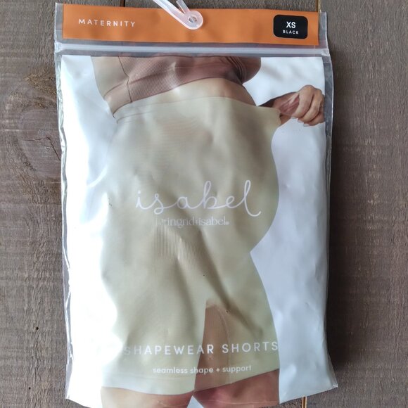 LADIES MATERNITY SHAPEWEAR SHORTS- XS- BLACK BIKER SHORTS SUPPORT NEW - Picture 2 of 4